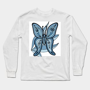 butterfly cubism Long Sleeve T-Shirt